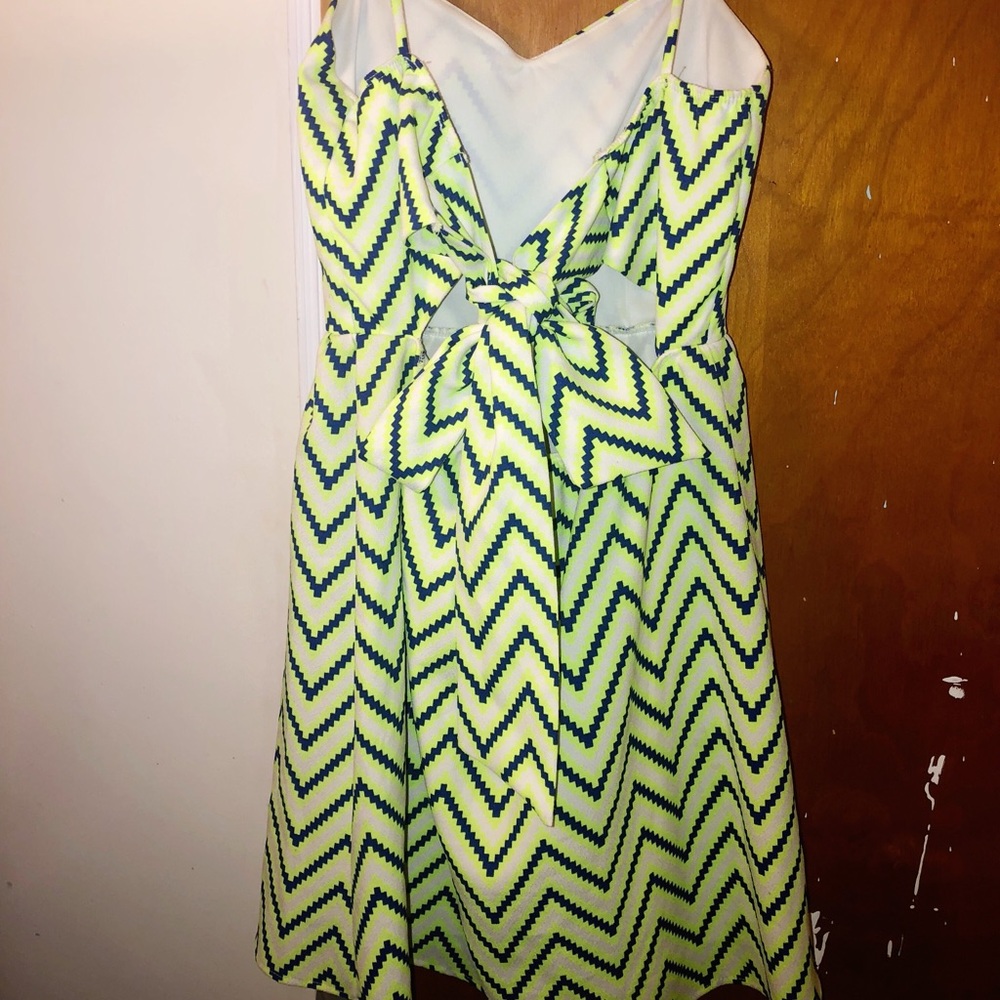Hope’s Neon Chevron Dress